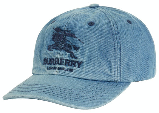 Supreme Burberry Denim 6-Panel Washed Blue