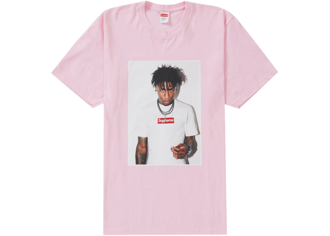 Supreme NBA Youngboy Tee Light Pink – Curatedhypenc